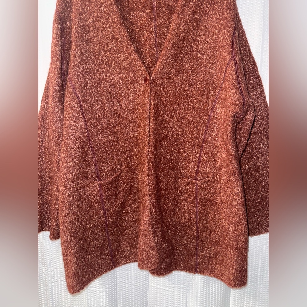 Eileen Fisher Alpaca Blend Long Cardigan Size L - Picture 3 of 9